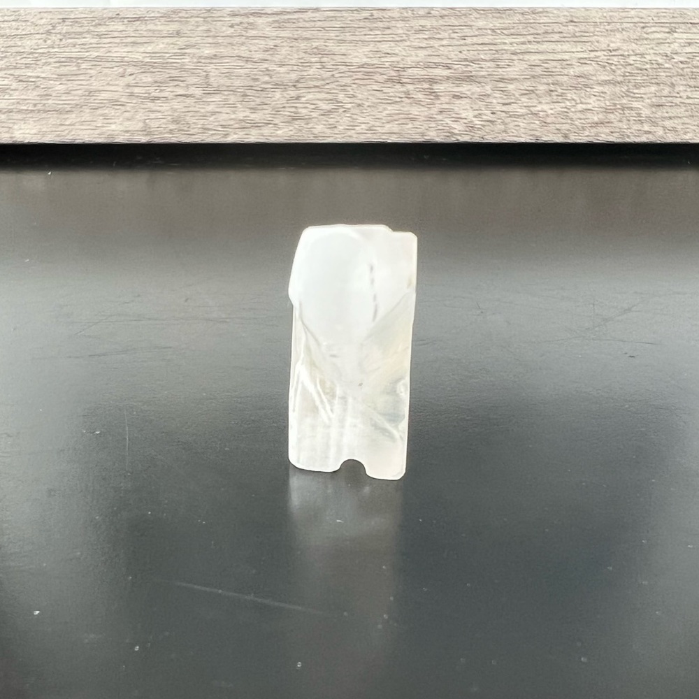 FREE w/ Purchase! Vintage Hand Carved Stone Tiny White Bear Figure - Picture 3 of 7